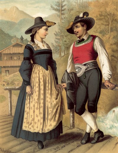 Traje alemão, Tirol Billerthal de Albert Kretschmer