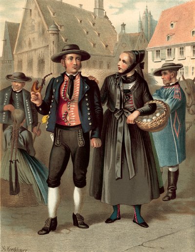 Traje alemão, Wurtemberg Ulm de Albert Kretschmer