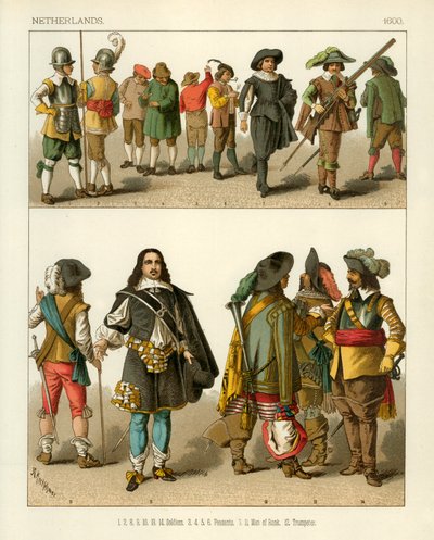 Fatos de Holanda 1600 de Albert Kretschmer