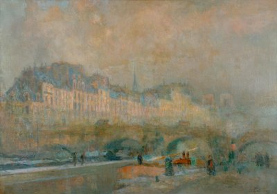 Paris, a fechadura da Casa da Moeda; Sol de inverno ou vista do Pó de Albert Lebourg