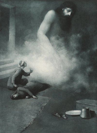 Aladdin e o gênio, 1897 de Albert Letchford