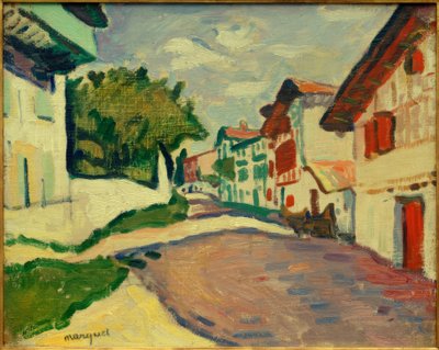 A.Marquet, Sunny Road em Ciboure de Albert Marquet