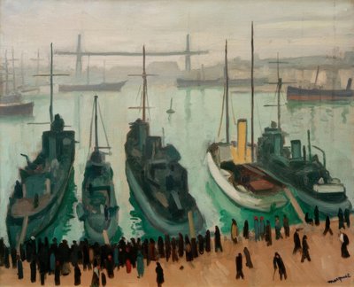 O antigo porto de Marselha de Albert Marquet