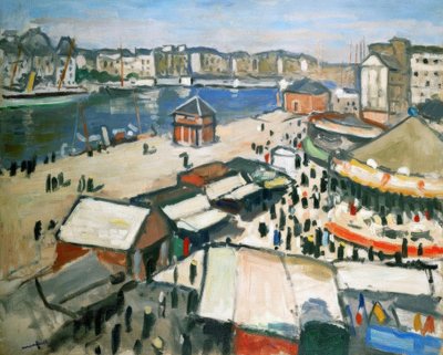 Feira de diversões. Óleo sobre tela de Albert Marquet