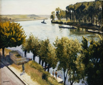La Seine a la Frette Montigny, c.1947 (óleo sobre tela) de Albert Marquet