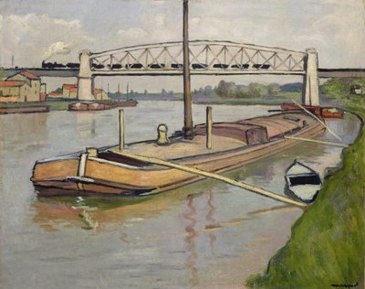 Paisagem com barcaça, Port de Conflans de Albert Marquet
