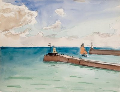 Les Sables d&39;Olonne, entrada do porto de Albert Marquet