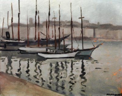 Marselha no inverno de Albert Marquet