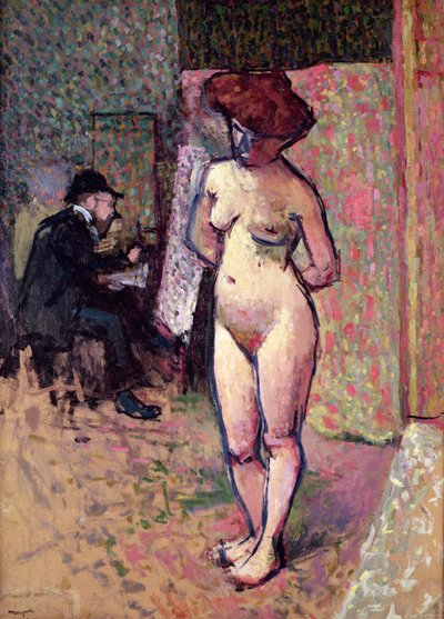 Pintura Matisse no Estúdio de Manguin de Albert Marquet