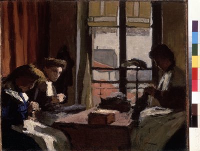 Modistes (Milliners). Pintura de Pierre Albert Marquet (1875-1947). Óleo sobre tela. dim: 1901-1902. Dim: 50,5x61cm. Museu Hermitage, São Petersburgo (São Petersburgo) de Albert Marquet