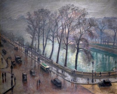 Paris, o Quai Conti no Outono, século XX (óleo sobre tela) de Albert Marquet