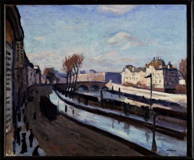Paris, o Quai des Grands-Augustins de Albert Marquet