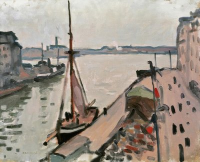 Cais com barcos de pesca de Albert Marquet