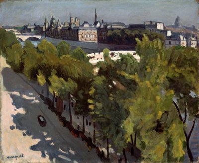 Quai du Louvre e New Bridge, 1906. de Albert Marquet