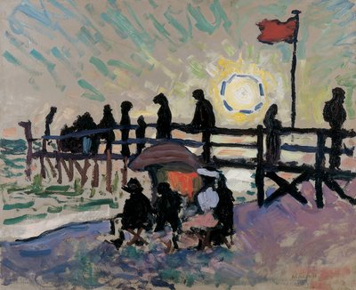A ponte pedonal em Sainte-Adresse de Albert Marquet