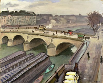 O Sena em Paris, c.1907 (óleo sobre tela) de Albert Marquet