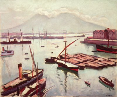 Vista de Nápoles (óleo sobre tela) de Albert Marquet