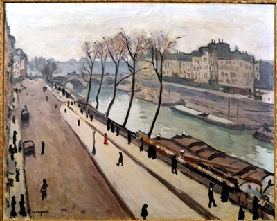 Vista do Sena a partir do Quai des Grands Augustins em Paris de Albert Marquet