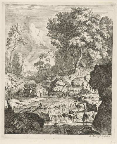 Pan e Syrinx
Paisagens (título da série) de Albert Meyering