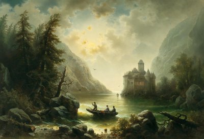 Travessia em uma noite enluarada de Albert Rieger