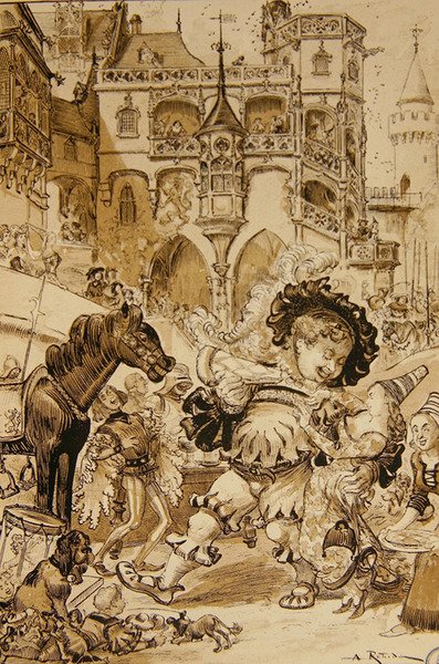A infância de Pantagruel de Albert Robida