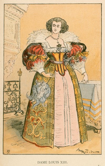 Dame Louis XIII de Albert Robida