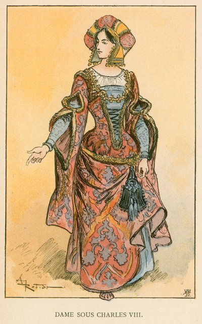 Lady Under Charles VIII de Albert Robida