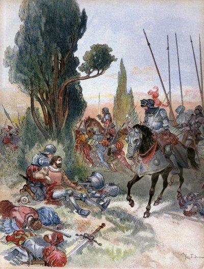 Morte de Bayard de Albert Robida