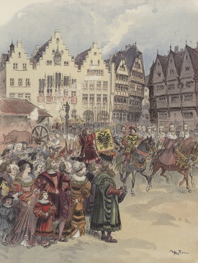 Eleição no Império (28 de junho de 1519) de Albert Robida