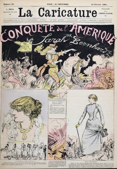 A Conquista da América por Sarah Bernhardt