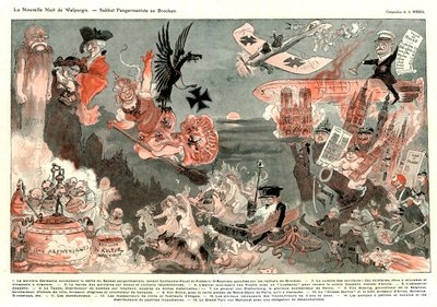 A nova Noite de Walpurgis: Sabbat germânico no Brocken de Albert Robida