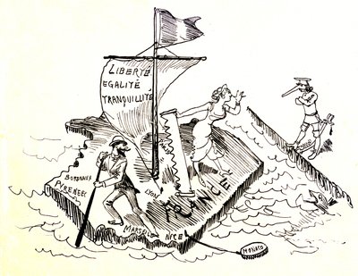 A independência da França (desenho) de Albert Robida