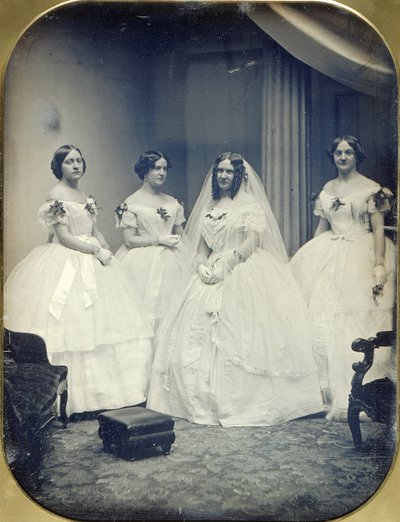 Uma noiva e as suas damas de honor de Albert Sands Southworth