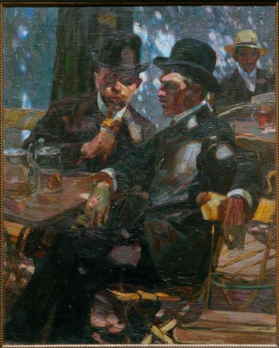 No jardim da cerveja de Albert Weisgerber
