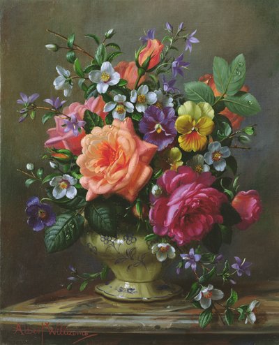 AB1112 Rosas e amores-perfeitos de Albert Williams