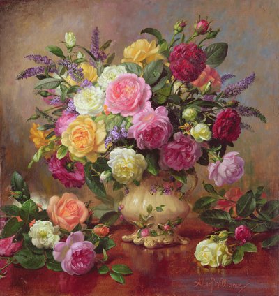 Rosas de um jardim vitoriano de Albert Williams