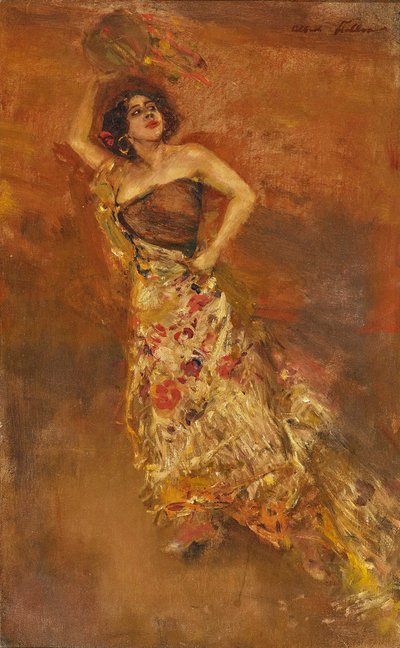 A dançarina espanhola Caroline Otèro como Carmen. de Albert von Keller