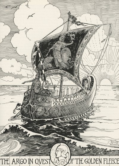 Jasão e os Argonautas no Argo de Albertine Randall Wheelan