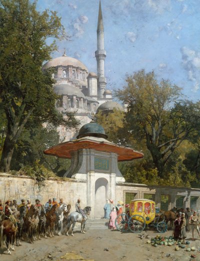 Uma mesquita, 1872. de Alberto Pasini