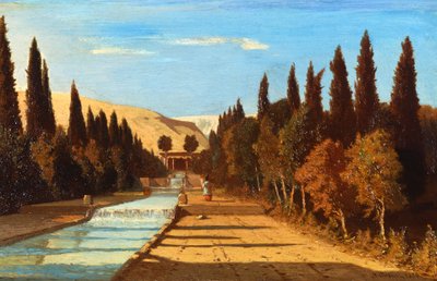 Vista da Pérsia, de Alberto Pasini, óleo em painel de Alberto Pasini