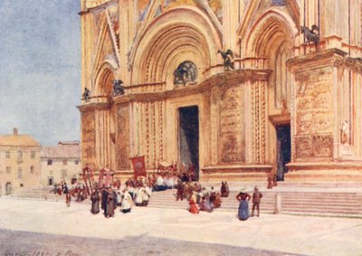 Duomo, Orvieto (litografia a cores) de Alberto Pisa