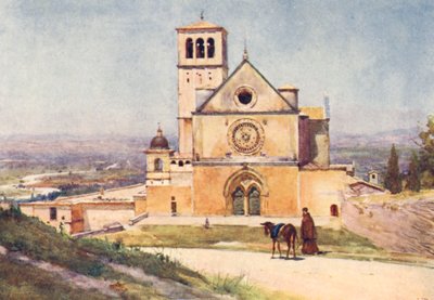 S. Francisco, Assis (litografia a cores) de Alberto Pisa