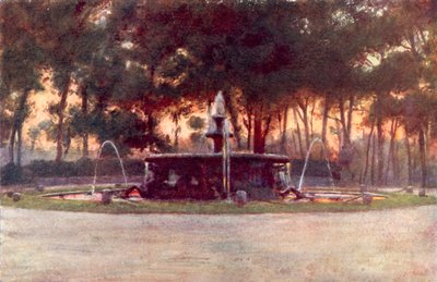 Fonte do Cavalo Marinho na Villa Borghese de Alberto Pisa