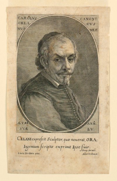 Retrato de Charles Celanus (Celani) de Albertus Clouwet
