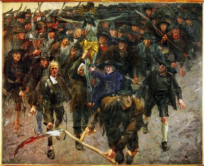 Das Kreuz (pintura sobre tela) de Albin Egger-Lienz