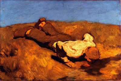 Menino na primavera A primavera de 1923 de Albin Egger Lienz