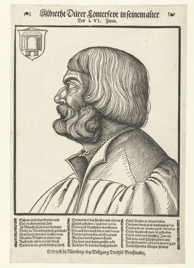 Retrato de Albrecht Dürer (1471-1528) de Albrecht (after) Durer or Duerer