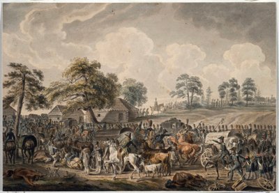 La Grande Armee cruzou o rio Daugava (ou Western Dvina) em 24 de julho de 1812 (o exército francês cruzando o rio Daugava em 24 de julho de Albrecht Adam