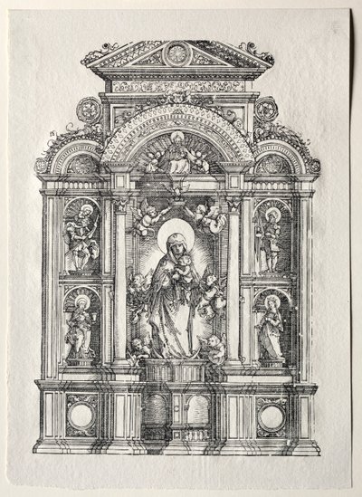 Altar com a bela Maria de Regensburg de Albrecht Altdorfer