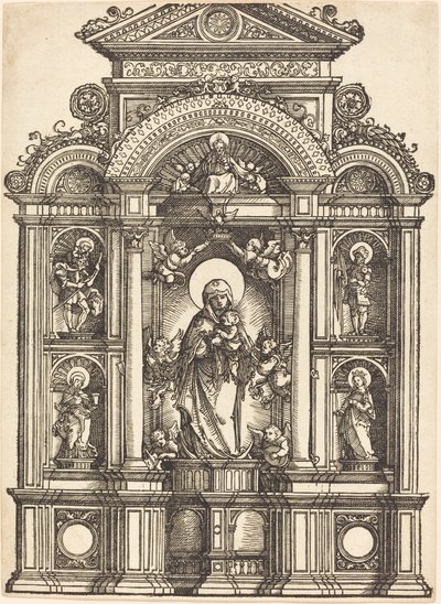 Altar com a Virgem e o Menino e os Santos Cristóvão, Bárbara, Jorge e Catarina de Albrecht Altdorfer